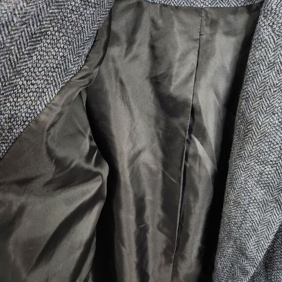 Vintage Eska Internationale Womens 2 Button Blue Wool Blazer Size 12 - Picture 10 of 11